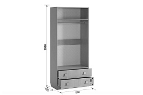 Шкаф комбинированный "Амели" 0,4 м в Великом Новгороде - фото Шкаф комбинированный "Амели" 0,4 м в Великом Новгороде - картинка